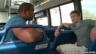 PROJECT Municipality Teacher - Interracial gay sex on a bus!